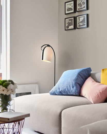 Diff Pleated Arc Floor Lamp for Reading-DF7033