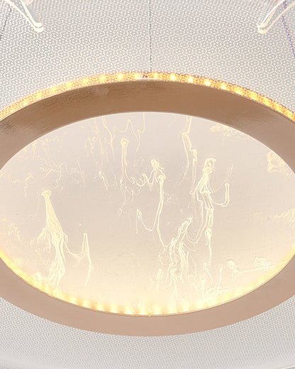 Diff Champagne Gold Acrylic Flower Chandelier-DF2275