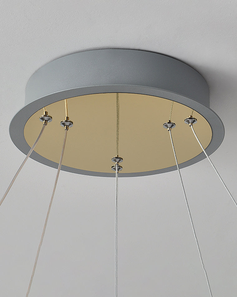 Diff Grey Tiered Circular Led Chandelier-DF2269