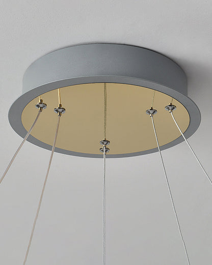 Diff Grey Tiered Circular Led Chandelier-DF2269