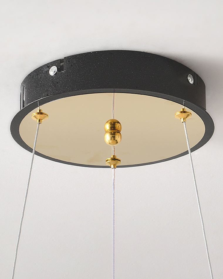 Diff Champagne Gold Acrylic Flower Chandelier-DF2275