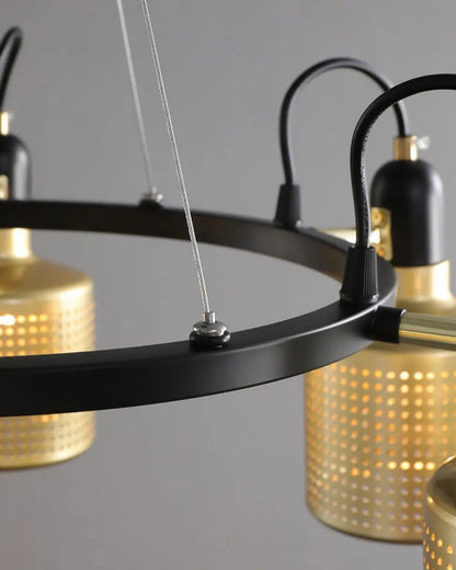 Diff Industrial Gold Chandelier-DF2262