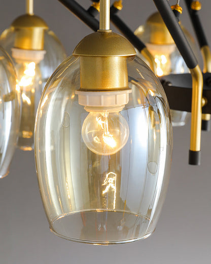 Diff Glass Bell Chandelier-DF2260