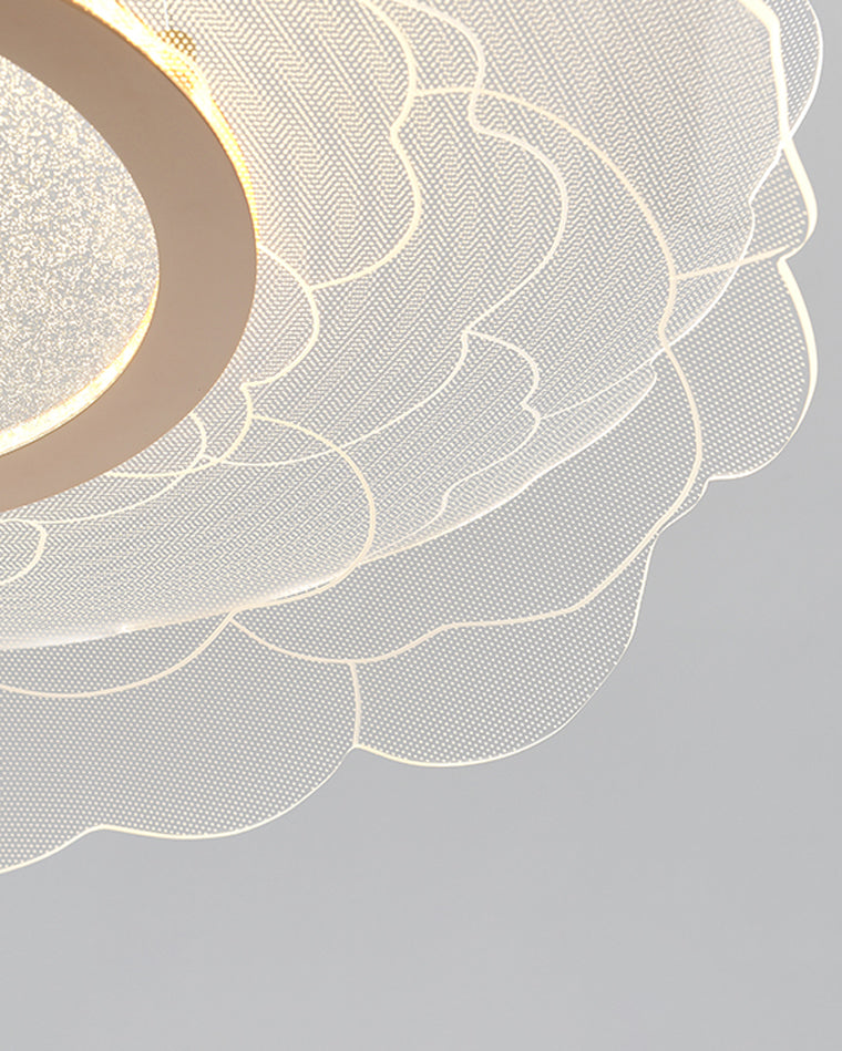 Diff Champagne Gold Acrylic Flower Chandelier-DF2275