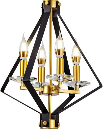 Diff Prism Gold Candle Chandelier-DF2263