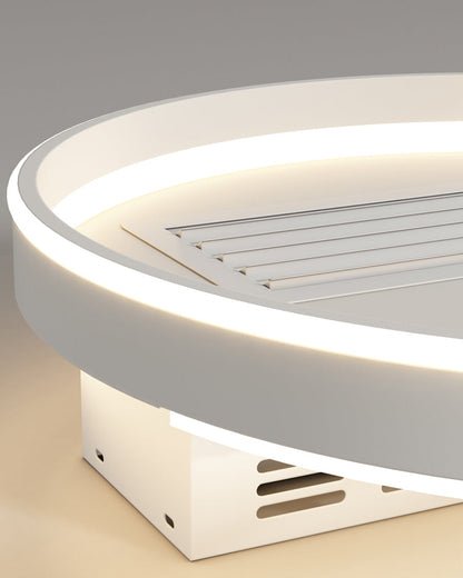 Diff Bladeless Flush Mount Ceiling Fan with Remote-DF5057