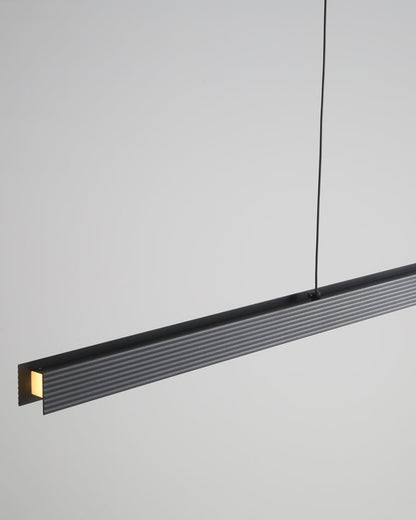 Diff Contemporary Black Linear Led Pendant Light-DF2281