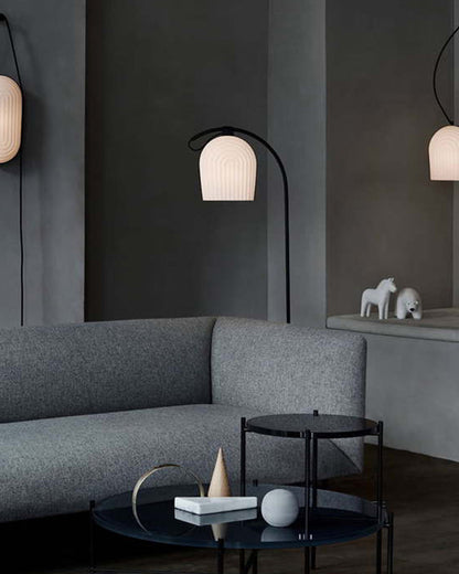Diff Pleated Arc Floor Lamp for Reading-DF7033