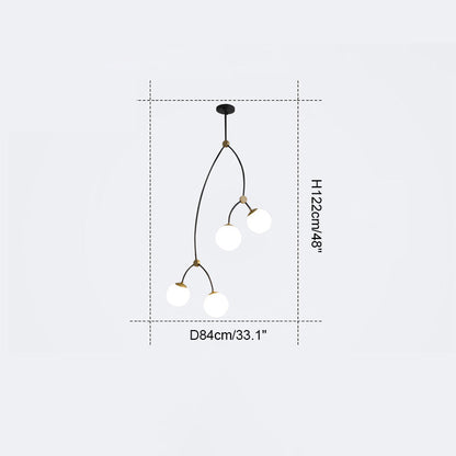 Diff Branching Bubble Chandelier-DF2141