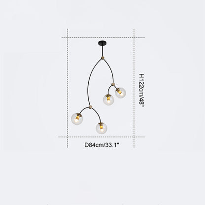 Diff Branching Bubble Chandelier-DF2141