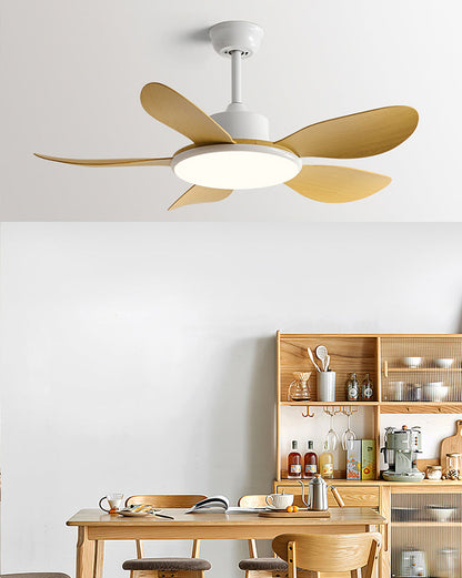 Diff 42" Wood Grain Ceiling Fan with Dimmable Light-DF5003