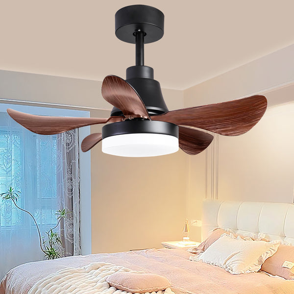 28 lnch Ceiling Fan with Lights Remote Control, Small Ceiling Fan Flush Mount