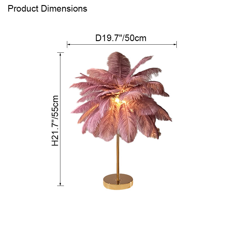 Diff Tree Feather Table Lamp-DF8037