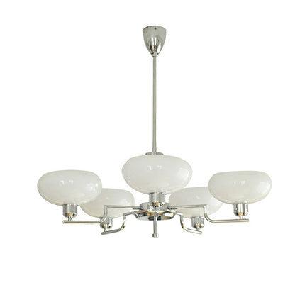 Diff 1920s Milk Glass Chandelier-DF2301