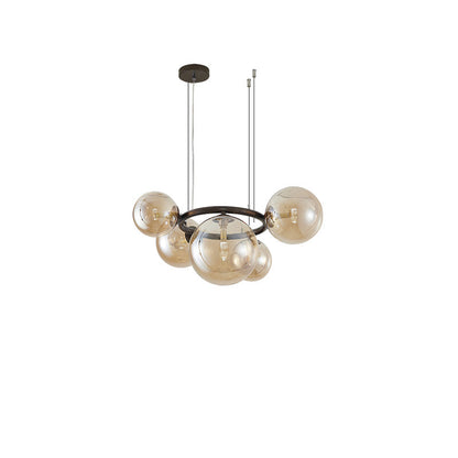 Diff Colored Glass Ball Chandelier-DF2253