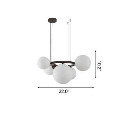 Diff Colored Glass Ball Chandelier-DF2253