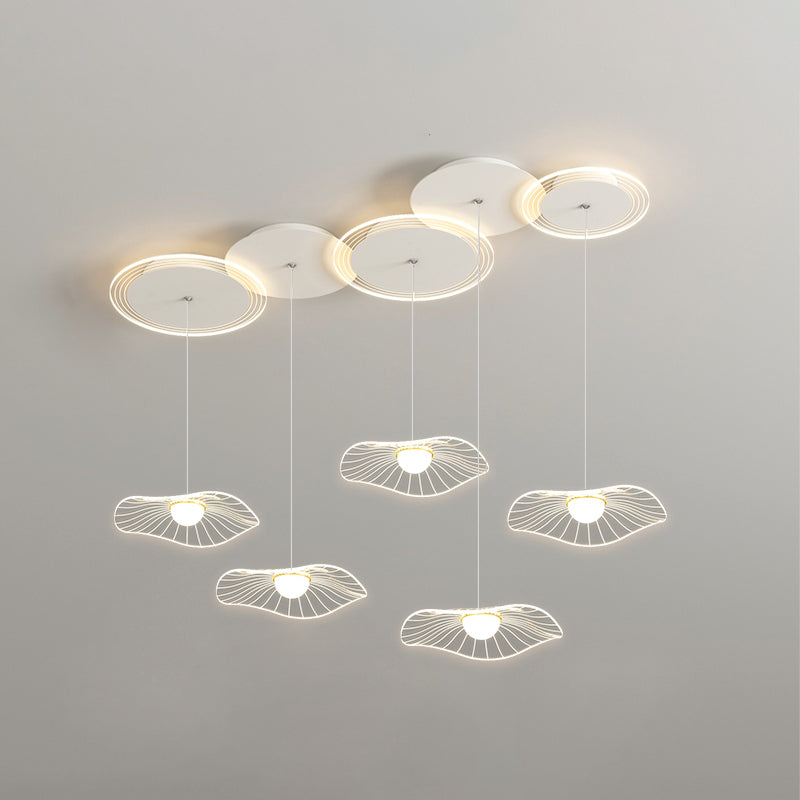 Diff Lotus Flower Staggered Chandelier-DF2212