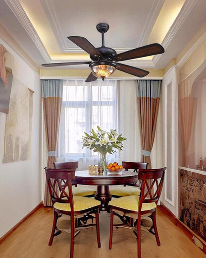 Diff 42"&52" Modern Farmhouse Wood Ceiling Fan with Light-DF5011