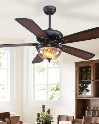 Diff 42"&52" Modern Farmhouse Wood Ceiling Fan with Light-DF5011