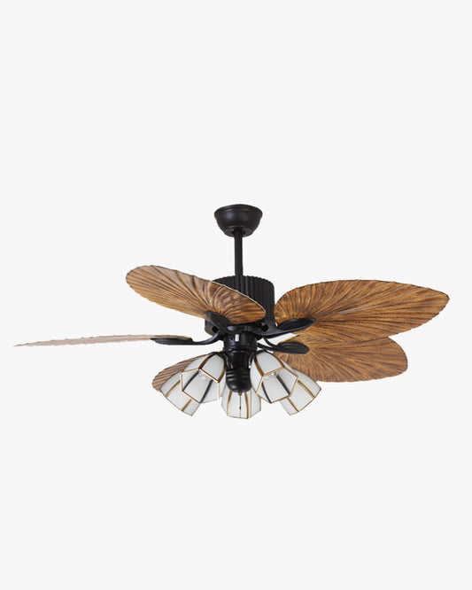 Diff 52" Tropical Leaf Ceiling Fan Chandelier-DF5012