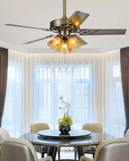 Diff 42"/52" Ceiling Fan Chandelier with Pull Chain-DF5018