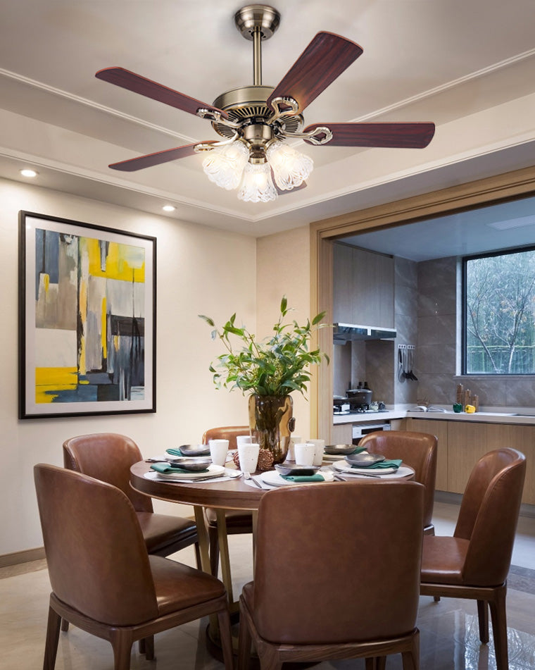 Diff 42"/52" Ceiling Fan Chandelier with Pull Chain-DF5018