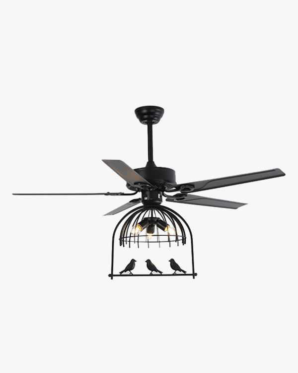 Diff 52" Reversible Cage Ceiling Fan Chandelier-DF5022