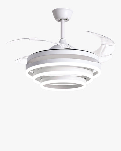 Diff 42" Hugger Ceiling Fan Chandelier with Remote-DF5028