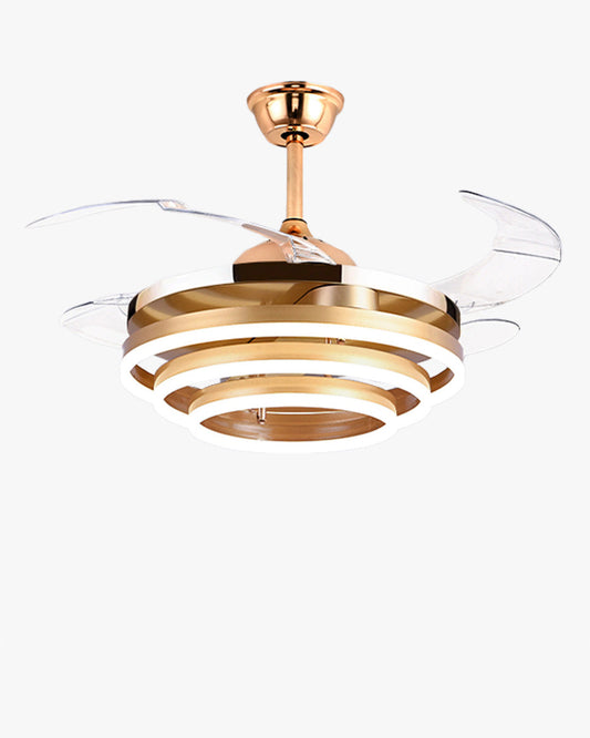 Diff 42" Hugger Ceiling Fan Chandelier with Remote-DF5028