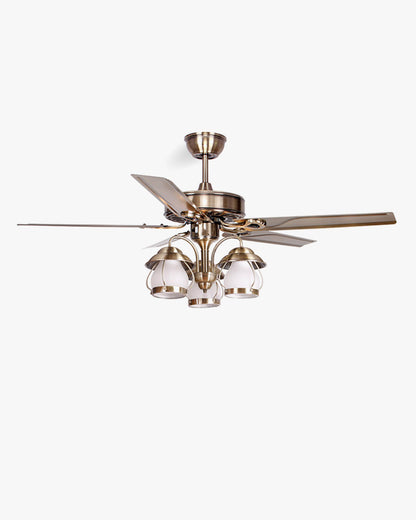 Diff 52" Vintage Reversible Slimline Ceiling Fan Chandelier-DF5031