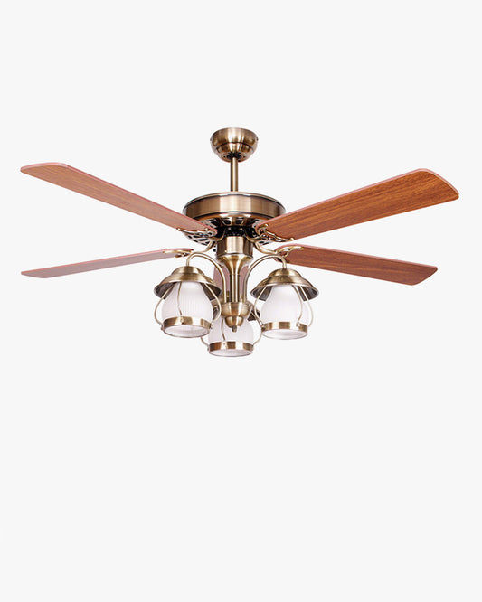 Diff 52" Vintage Reversible Slimline Ceiling Fan Chandelier-DF5031