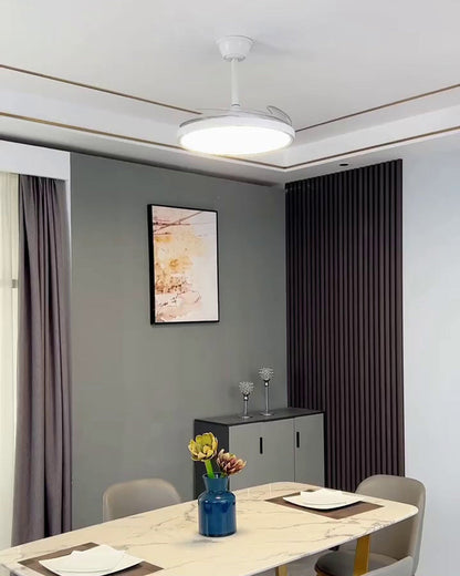 Diff 42" Hugger Ceiling Fan Lamp with Dimmable Light-DF5035