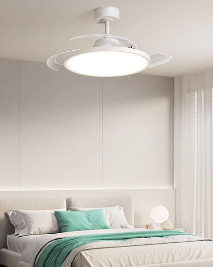 Diff 42" Hugger Ceiling Fan Lamp with Dimmable Light-DF5035
