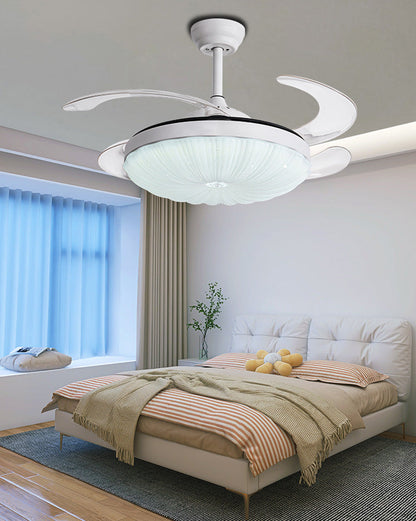 Diff Remote Hugger Ceiling Fan with Dimmable Light-DF5037