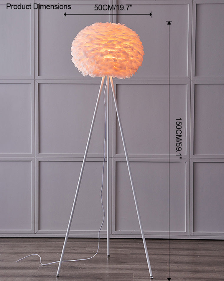 Diff Feather Tripod Floor Lamp-DF7053