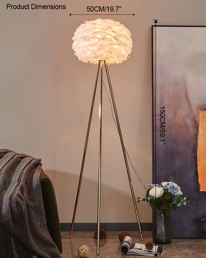 Diff Feather Tripod Floor Lamp-DF7053