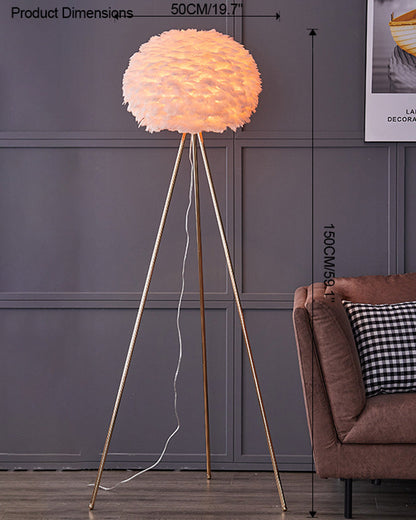 Diff Feather Tripod Floor Lamp-DF7053
