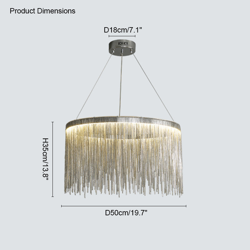 Diff Tassel Round/Linear Chandelier-DF2062