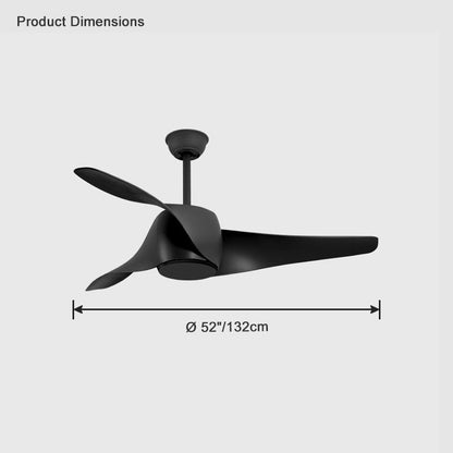 Diff 52" Propeller Ceiling Fan with Dimmable Light-DF5015
