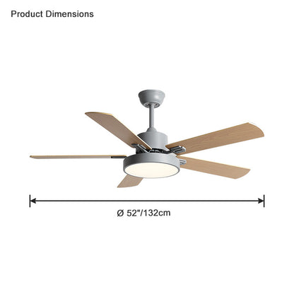 Diff Slimline Ceiling Fan with Dimmable Light-DF5013