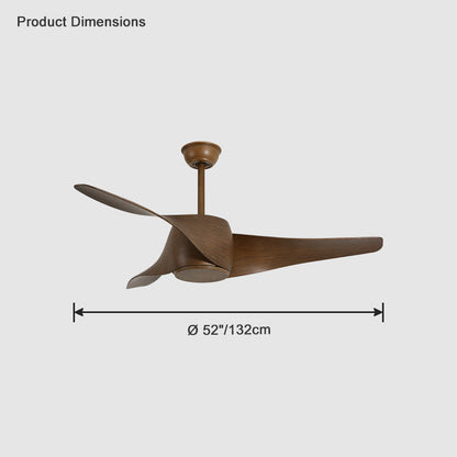 Diff 52" Propeller Ceiling Fan with Dimmable Light-DF5015
