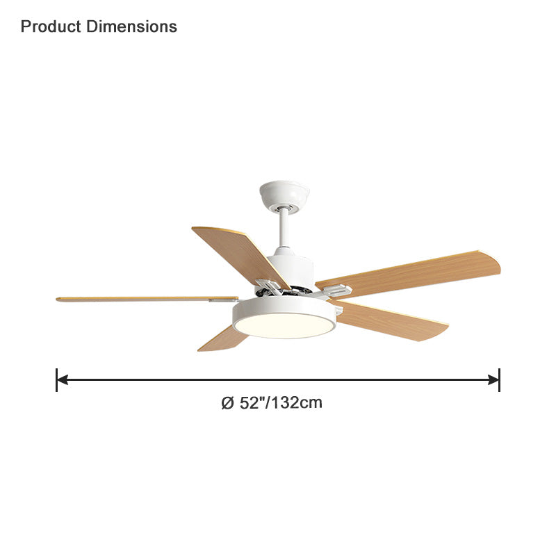 Diff Slimline Ceiling Fan with Dimmable Light-DF5013