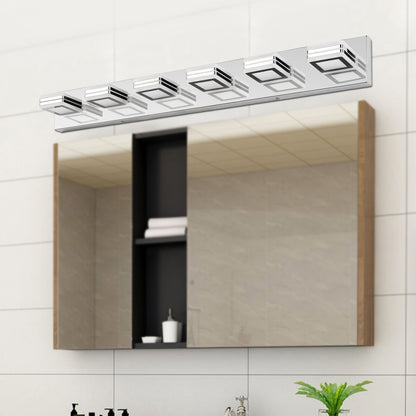 6-Lights Acrylic Modern Chrome Makeup Mirror Light-DG2029