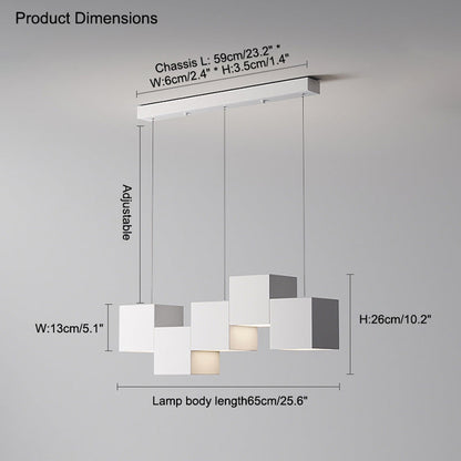 Diff Cube Linear Pendant Light-DF2013