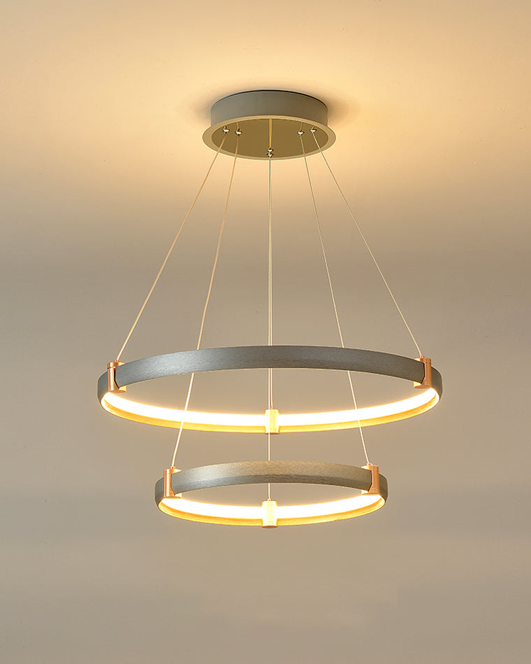 Diff Grey Tiered Circular Led Chandelier-DF2269