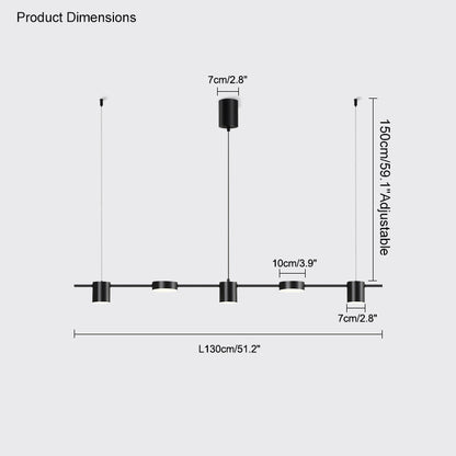 Diff 6 Light Linear Chandelier-DF2048