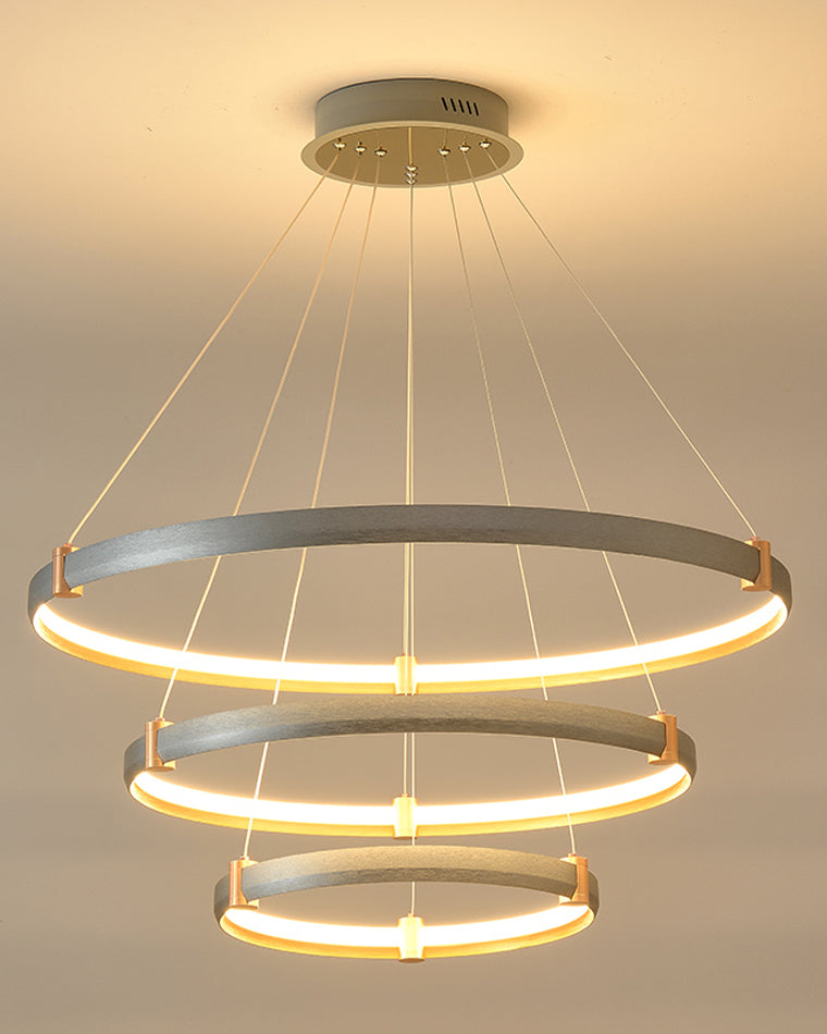 Diff Grey Tiered Circular Led Chandelier-DF2269