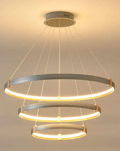 Diff Grey Tiered Circular Led Chandelier-DF2269