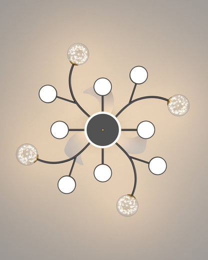Diff Invisible Ceiling Fan Chandelier with Remote-DF5046