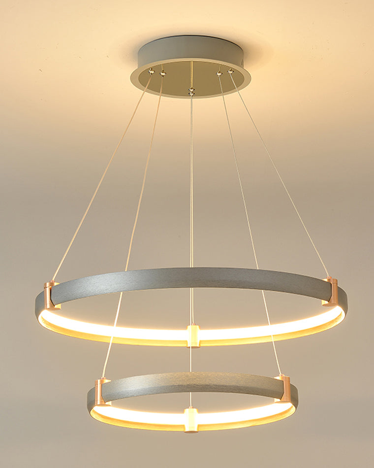 Diff Grey Tiered Circular Led Chandelier-DF2269